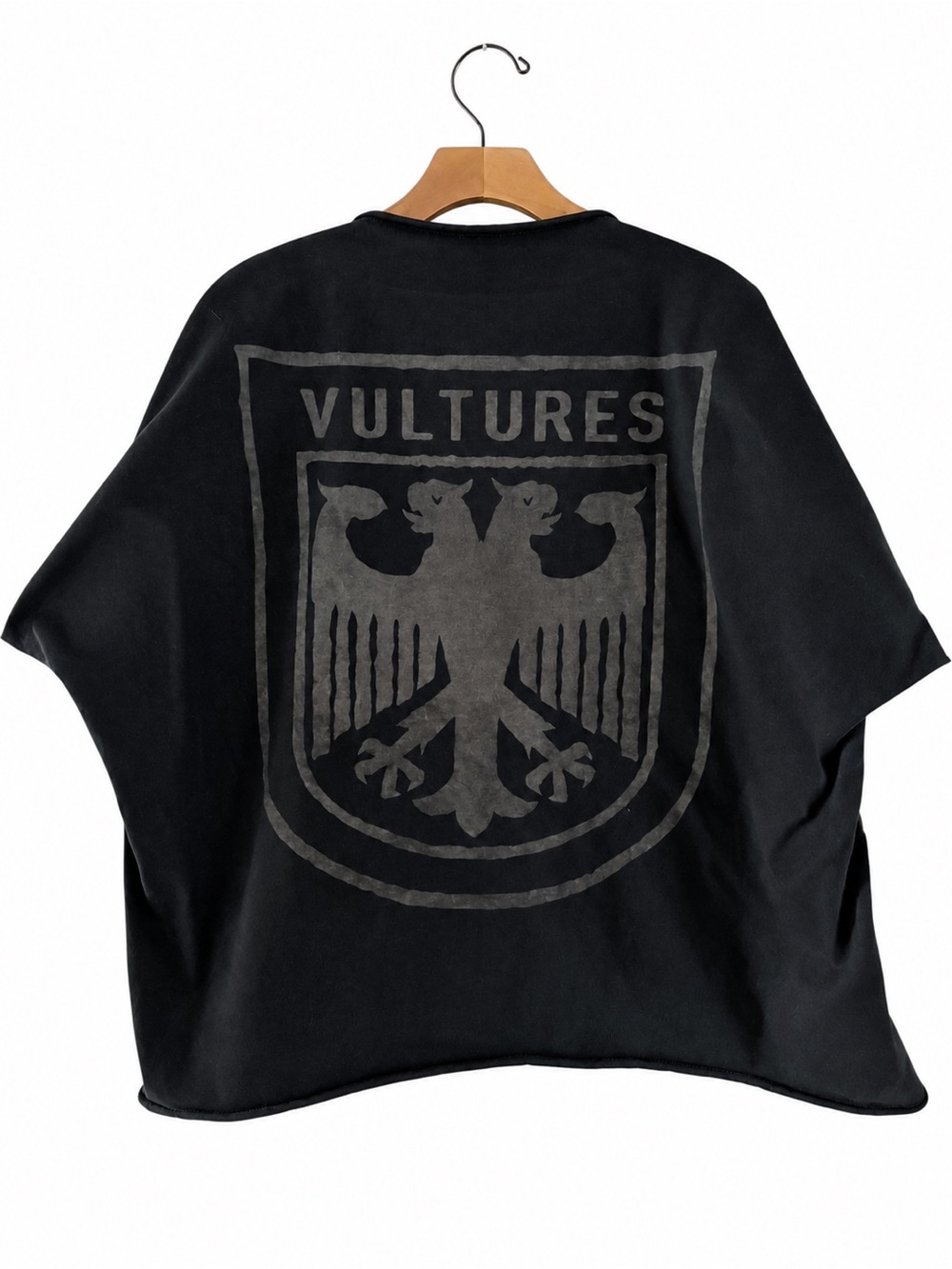 Yeezy Vultures Black Oversized Boxy T-Shirt Size 2 Kanye West